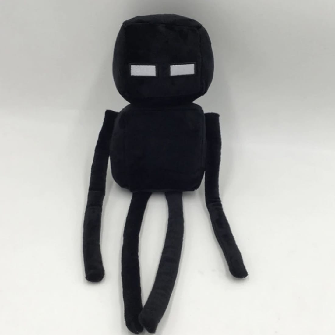 Minecraft Enderman Knuffel Pixelachtige Donker Lichaam Met Paarse Ogen De Knuffel
