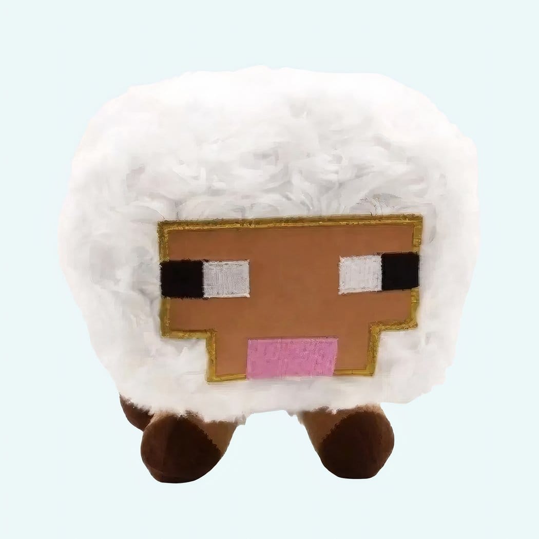 Minecraft Schaap Knuffel Met Zachte Vulling Pixellook De Knuffel