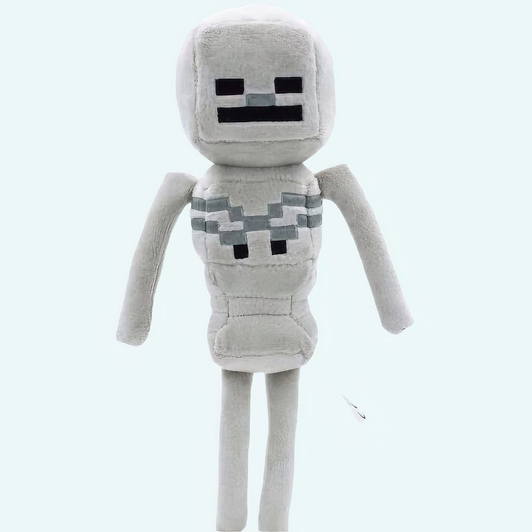 Minecraft Skelet Knuffel 20 Cm Met Pixelontwerp De Knuffel
