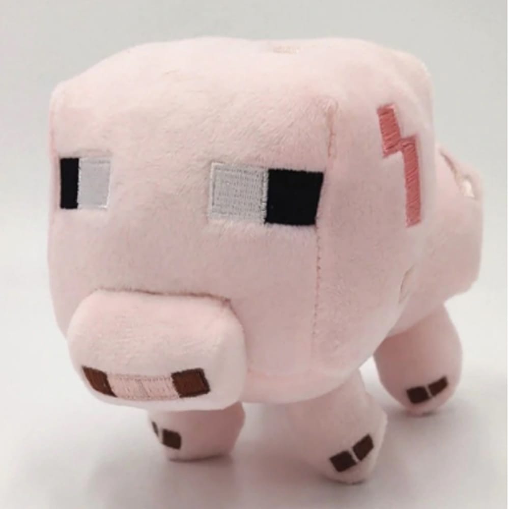 Minecraft Varken Knuffel 22 cm Pixelachtige De Knuffel