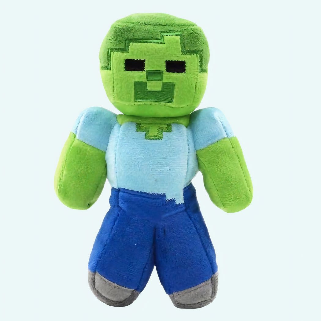 Minecraft Zombie Knuffel Pixelachtige Officieel Ontworpen De Knuffel