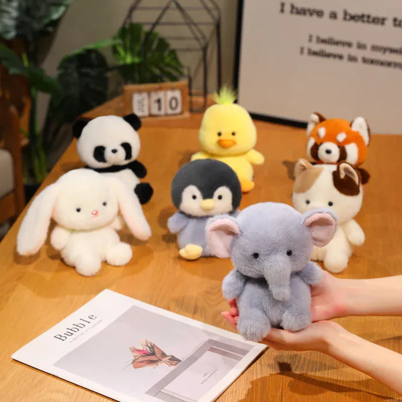 Mini Dieren Knuffel 17 cm | Kawaii Knuffeltje in 7 Dieren De Knuffel