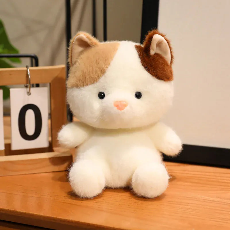 Mini Dieren Knuffel 17 cm | Kawaii Knuffeltje in 7 Dieren De Knuffel Kat