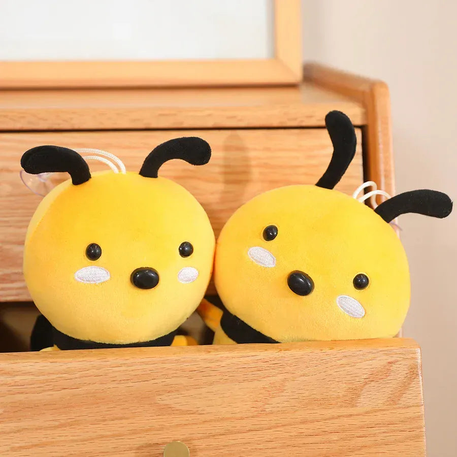 Mollige Bij Knuffel | Pluche Bijtje Sleutelhanger De Knuffel