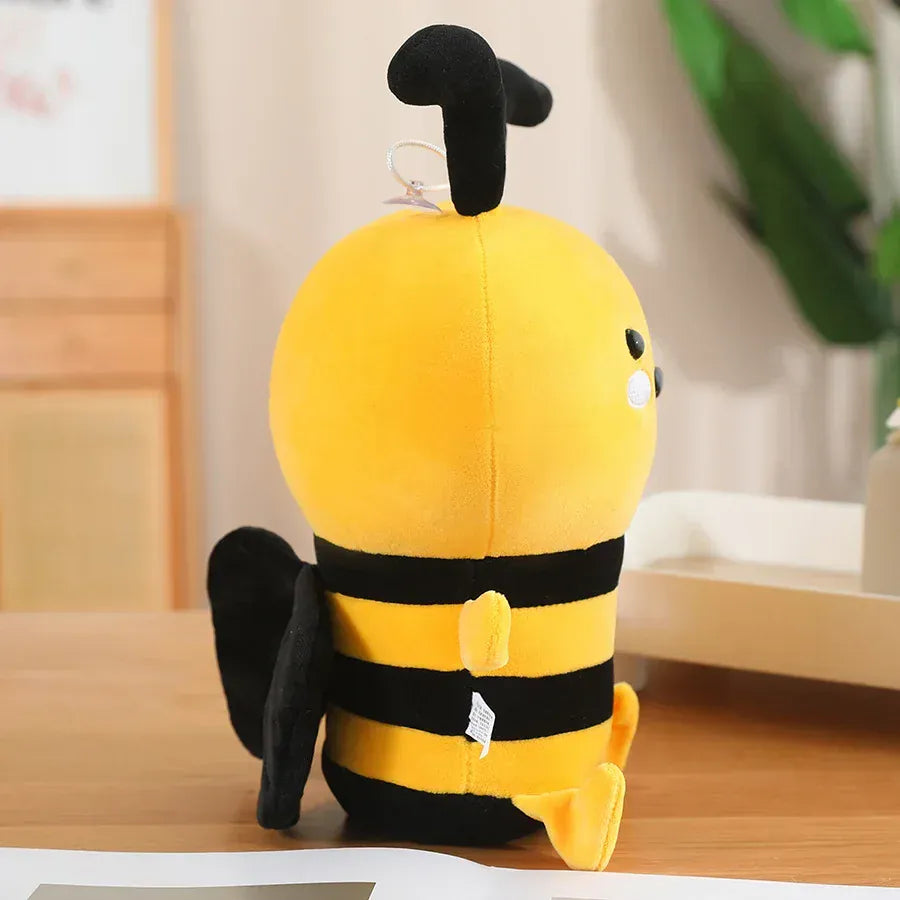 Mollige Bij Knuffel | Pluche Bijtje Sleutelhanger De Knuffel