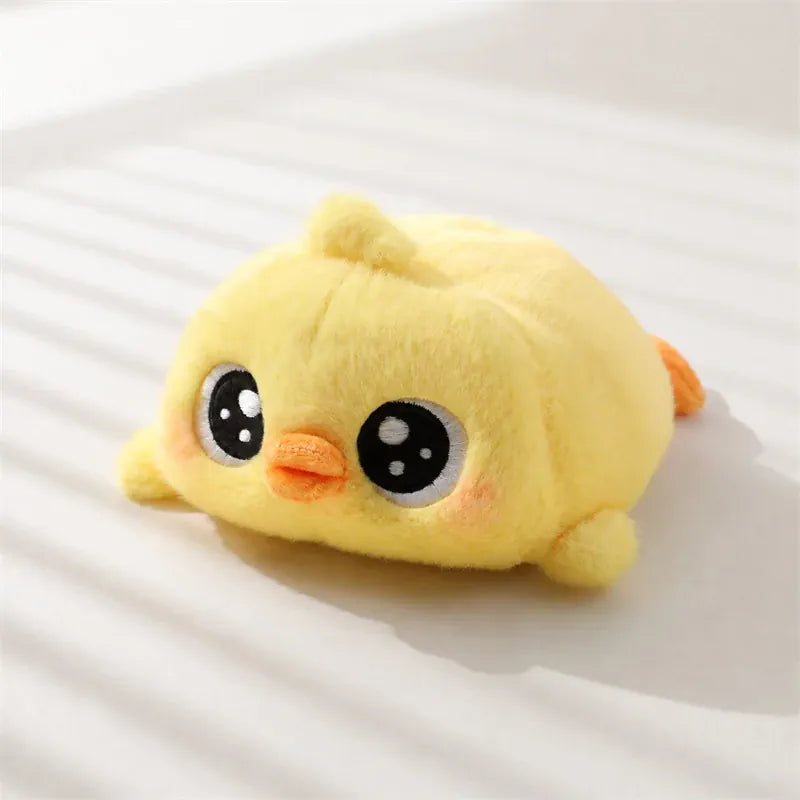 Mollige Mini Dieren Knuffel 15 cm | Kat, Hond, Varken, Pinguin en Meer De Knuffel Geel kuiken