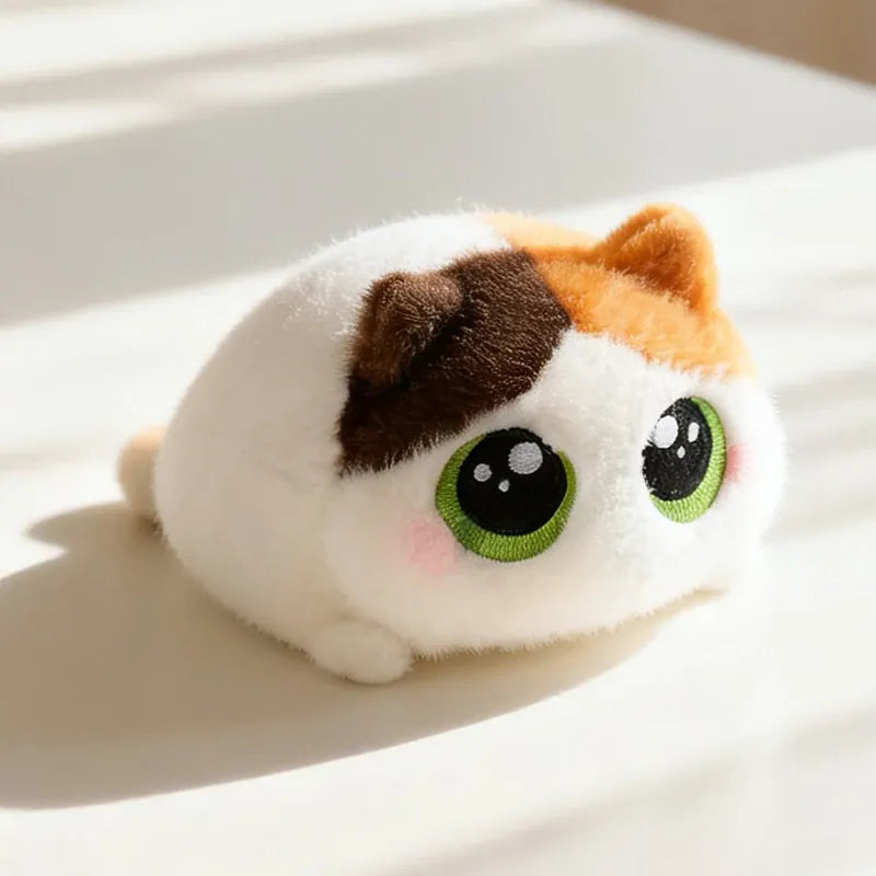 Mollige Mini Dieren Knuffel 15 cm | Kat, Hond, Varken, Pinguin en Meer De Knuffel Lapjeskat