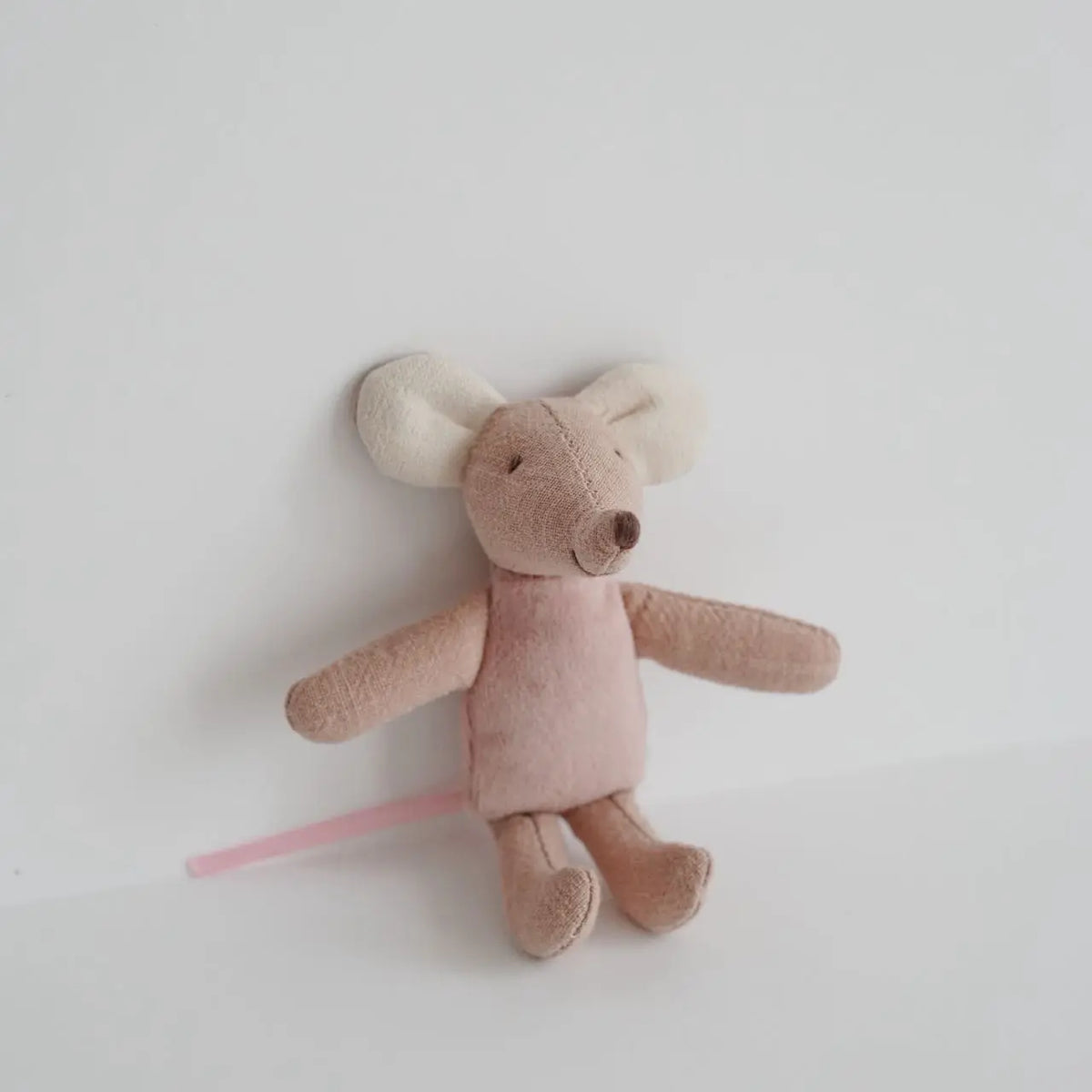Muis Knuffel | Klein Stoffen Muisje in 9 Kleuren De Knuffel Wit