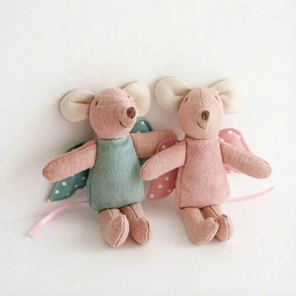 Muis Knuffel | Klein Stoffen Muisje in 9 Kleuren De Knuffel Roze