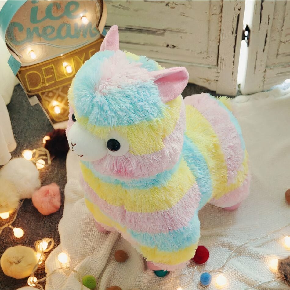 Multicolore Lama Knuffel Zacht en Duurzaam De Knuffel