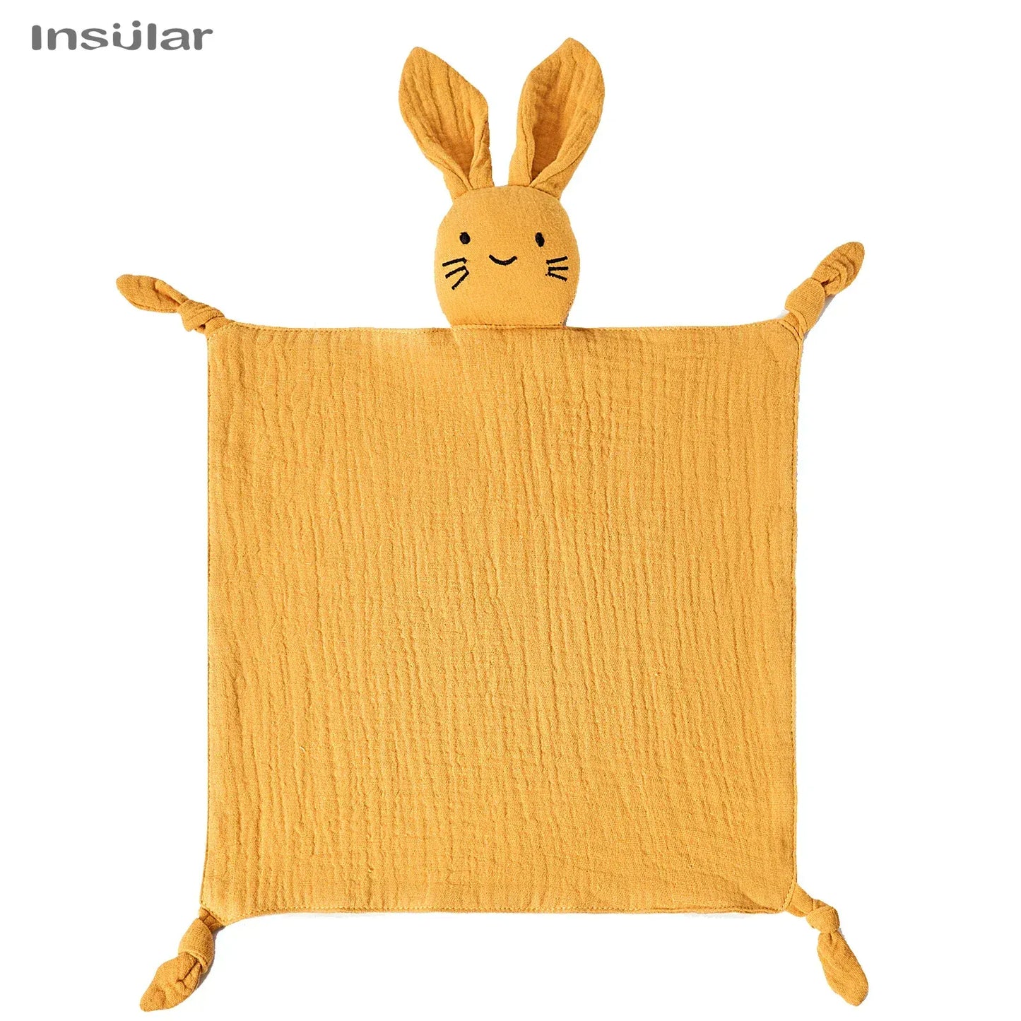 Muslin Baby Doek en Slabbetje Zacht De Knuffel yellow / One size fits all