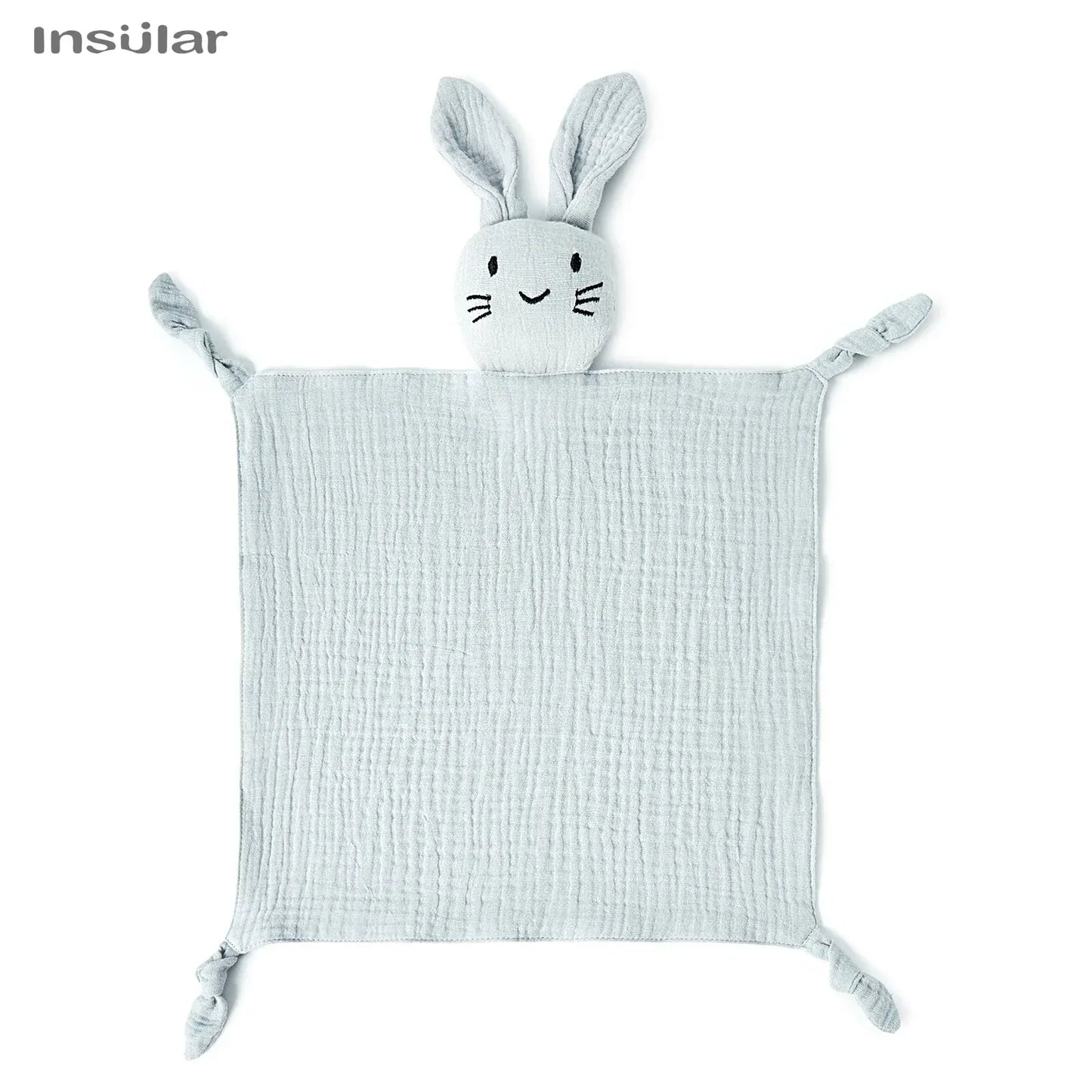 Muslin Baby Doek en Slabbetje Zacht De Knuffel grey / One size fits all