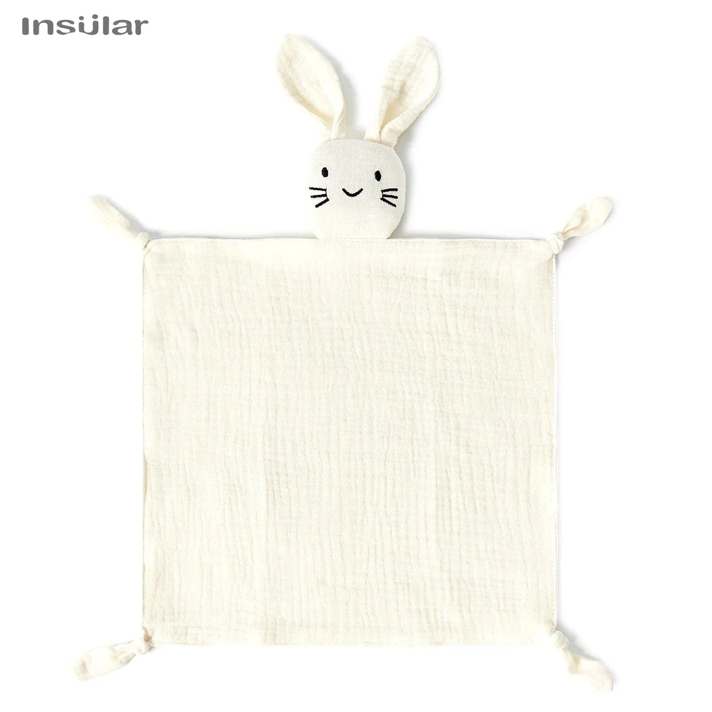 Muslin Baby Doek en Slabbetje Zacht De Knuffel Beige / One size fits all