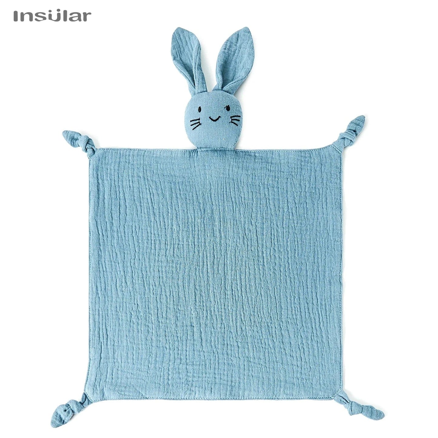 Muslin Baby Doek en Slabbetje Zacht De Knuffel Ink Blue / One size fits all