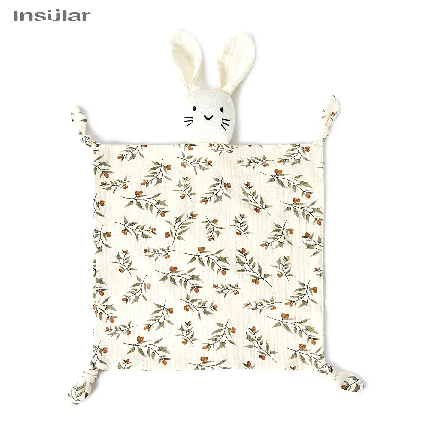 Muslin Baby Doek en Slabbetje Zacht De Knuffel cherry / One size fits all