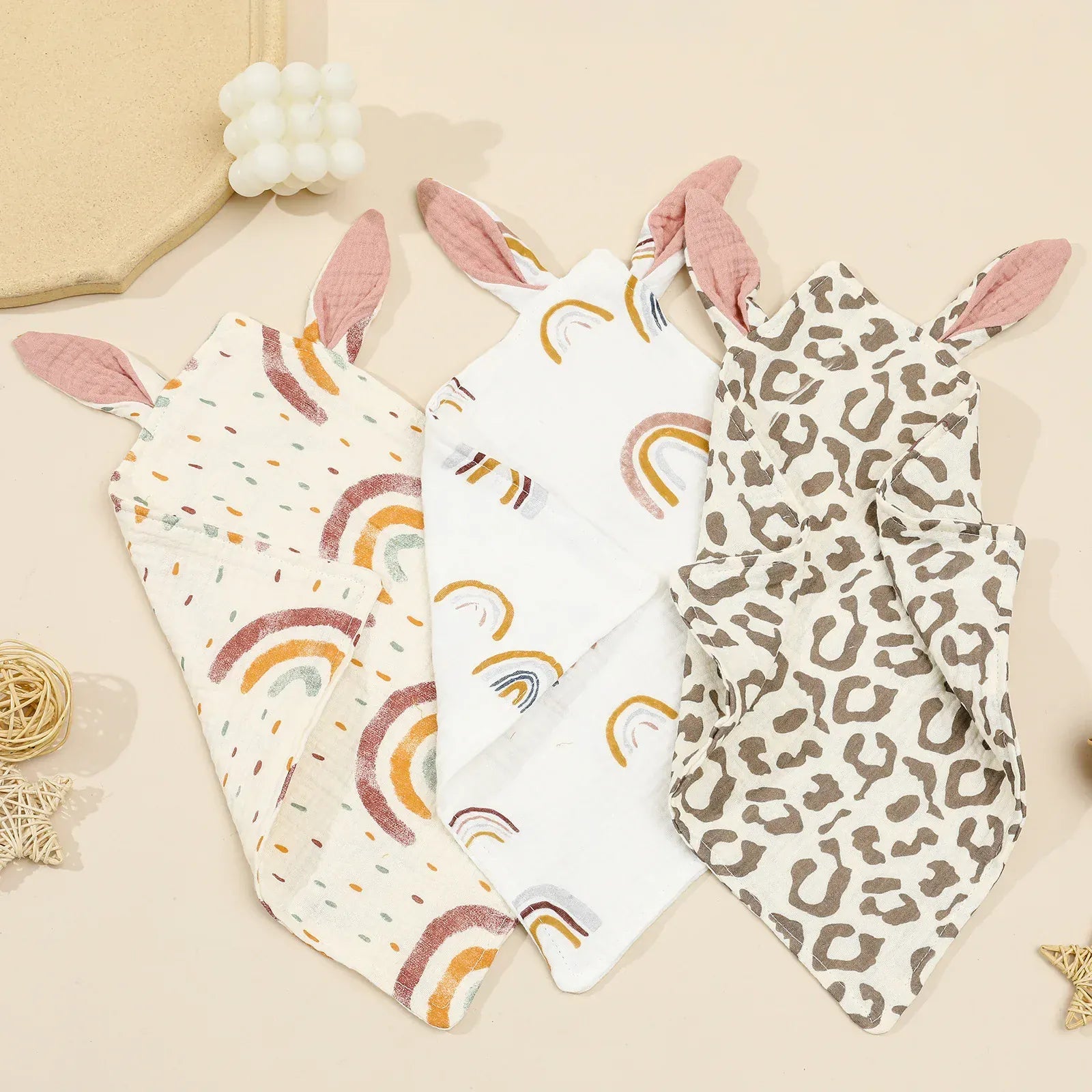 Muslin Baby Set Slabbetjes Doekjes De Knuffel