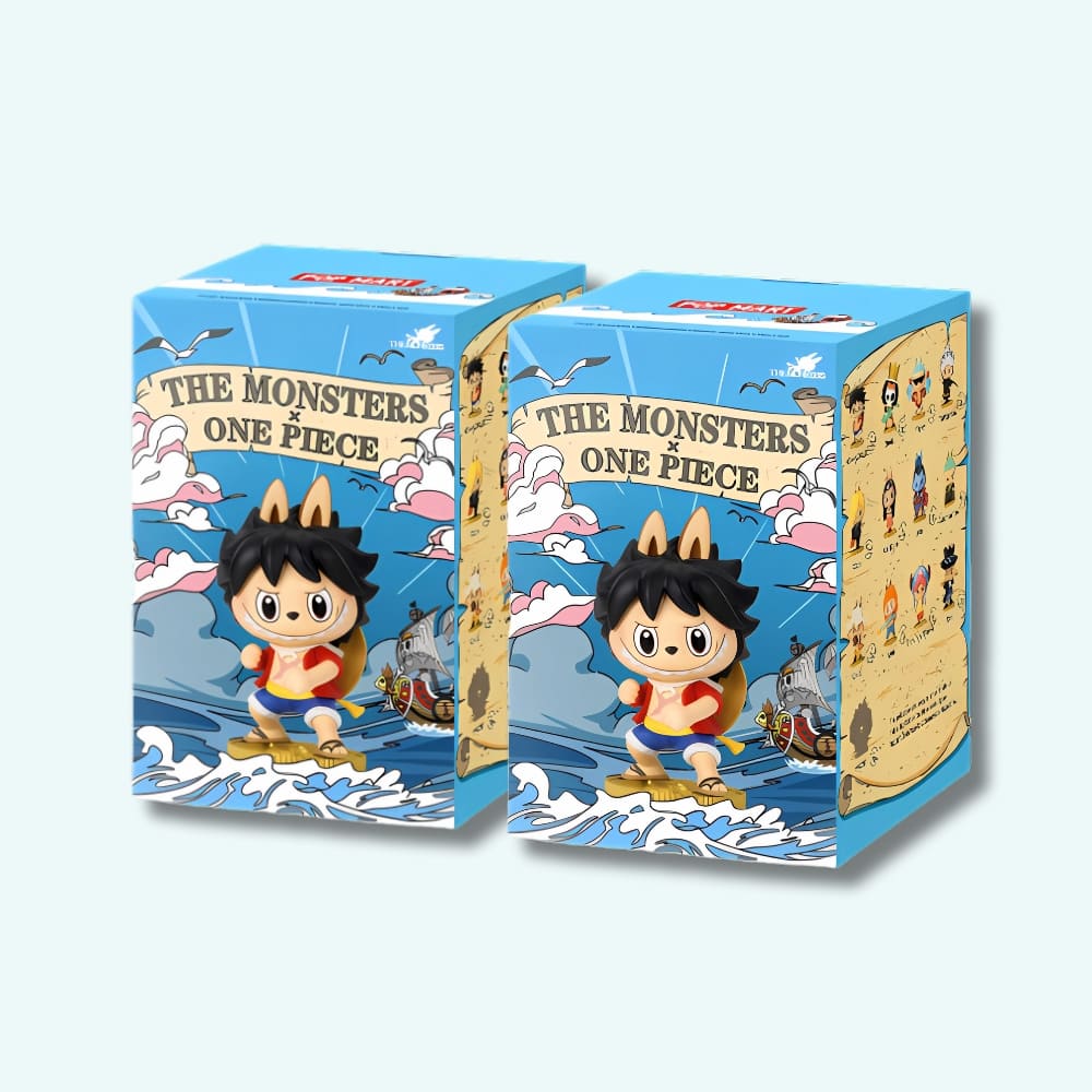Mystery Box Style Labubu One Piece The Monsters De Knuffel set-van-2