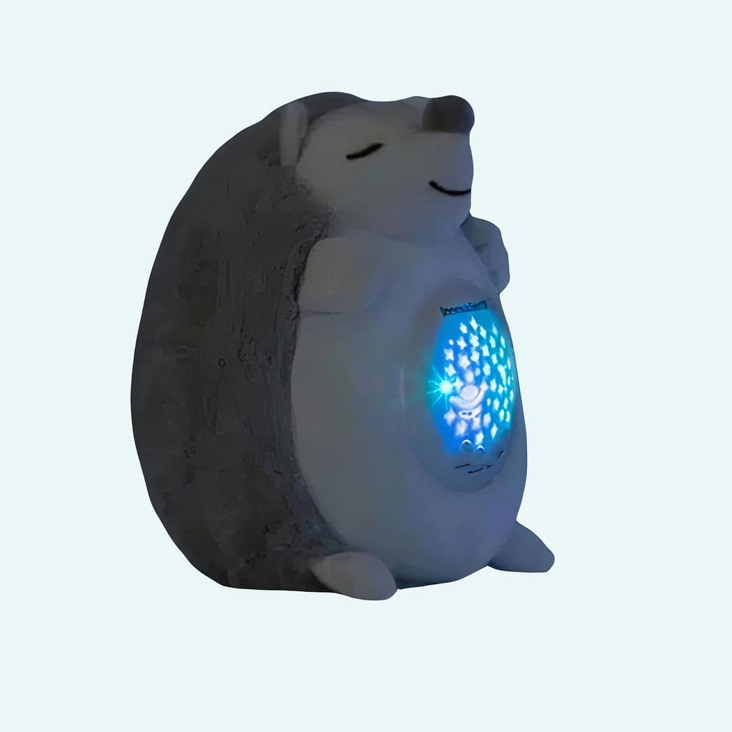 Nachtlampje Knuffel Egel met Sterrenhemel Projectie en Muziek De Knuffel
