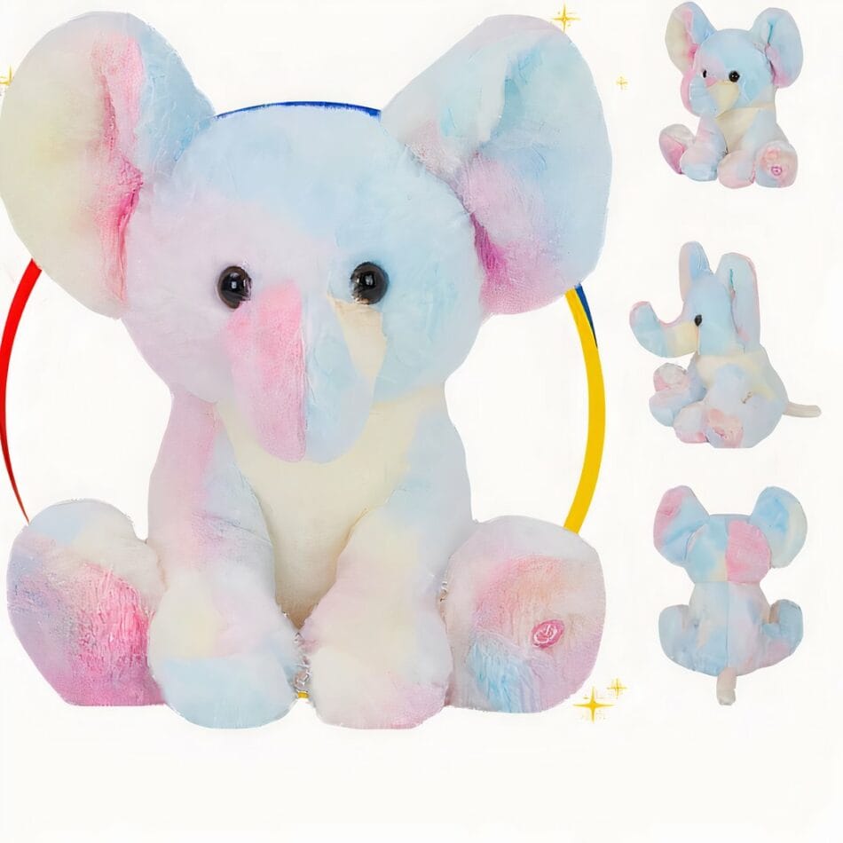 Nachtlampje Knuffel Olifant Met Warme Gloed En Rustgevende Melodie De Knuffel