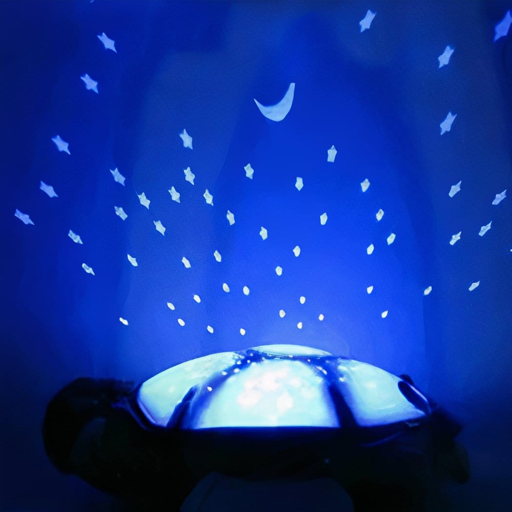 Nachtlampje Knuffel Schildpad Met Sterrenhemel Projectie De Knuffel