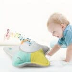 Nachtlampje Knuffel Ster met Glimlach Pluche Sterlicht Kinderkamer De Knuffel