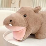 Nijlpaard Knuffel Met Open Mond Decoratieve Troostknuffel De Knuffel