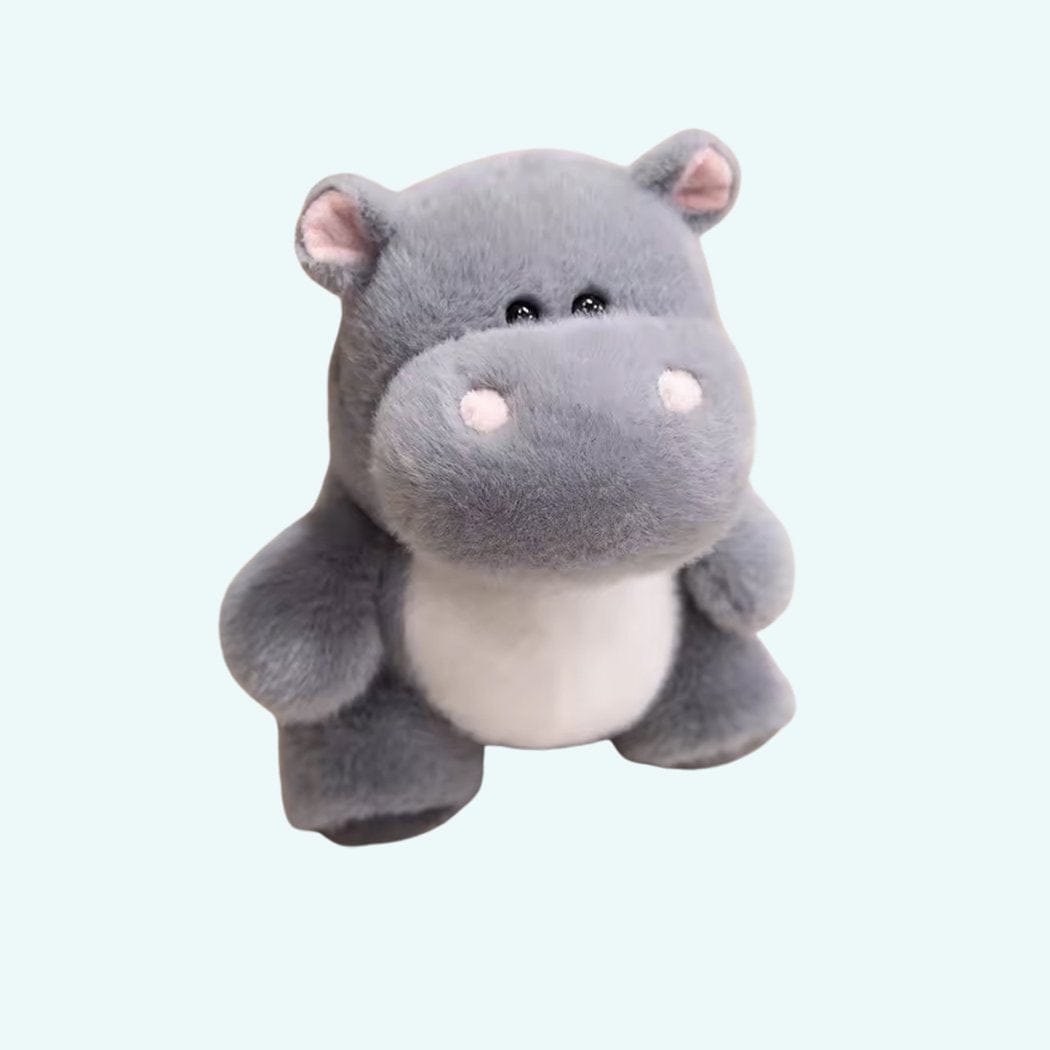 Nijlpaard Knuffel Staande Superzachte Pluche De Knuffel grijs