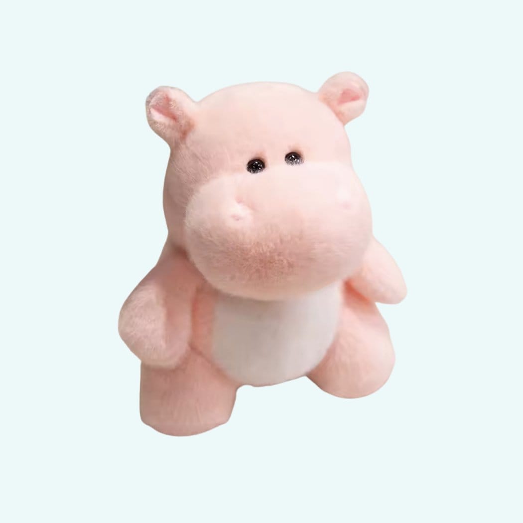 Nijlpaard Knuffel Staande Superzachte Pluche De Knuffel roze