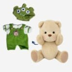 Nino Knuffelbeer Met Articulatie En Groene Gebreide Outfit Alien Hoed De Knuffel