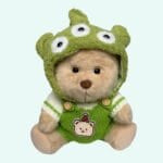 Nino Knuffelbeer Met Articulatie En Groene Gebreide Outfit Alien Hoed De Knuffel