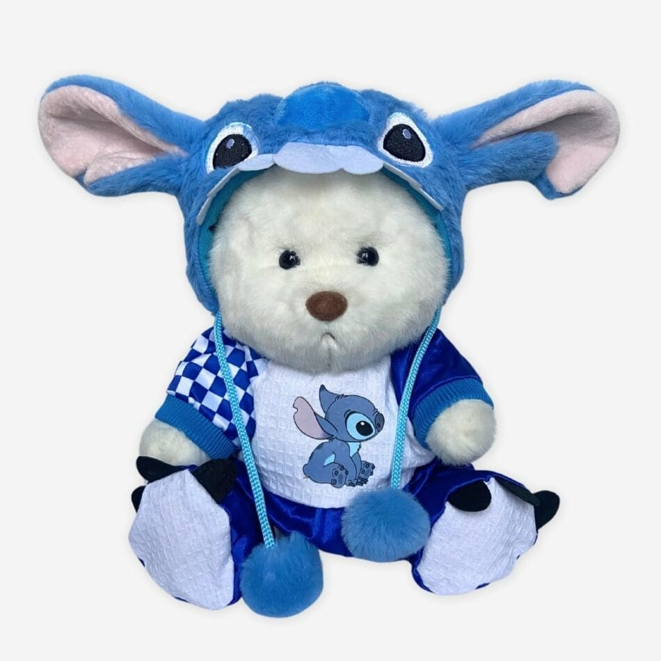 Nino L’Pluchen Beer Met Beweegbare Gewrichten In Stitch Kostuum De Knuffel