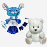Nino L’Pluchen Beer Met Beweegbare Gewrichten In Stitch Kostuum De Knuffel