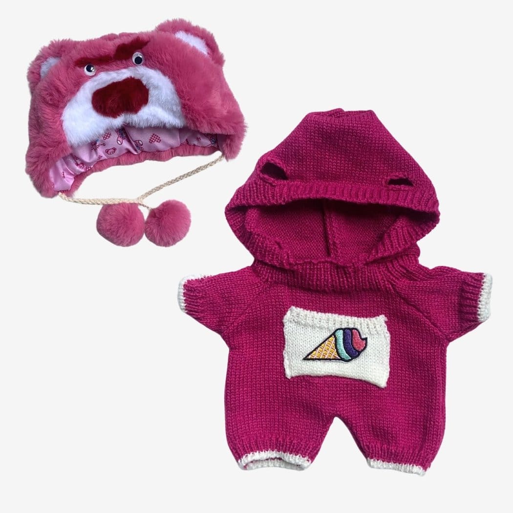 Nino Pluchen Beer Met Beweegbare Gewrichten In Lotso Kostuum De Knuffel alleen-kostuum