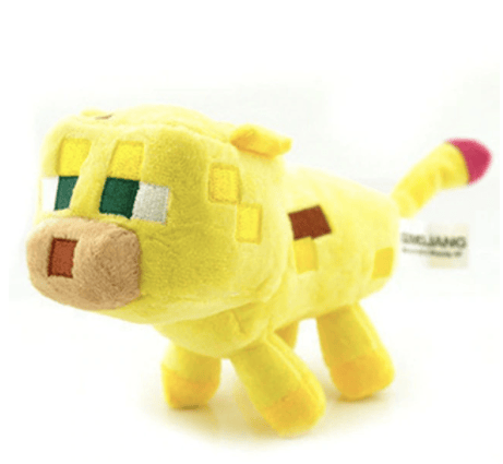 Officiële Minecraft Knuffel Ocelot Licentie Pixelstijl De Knuffel