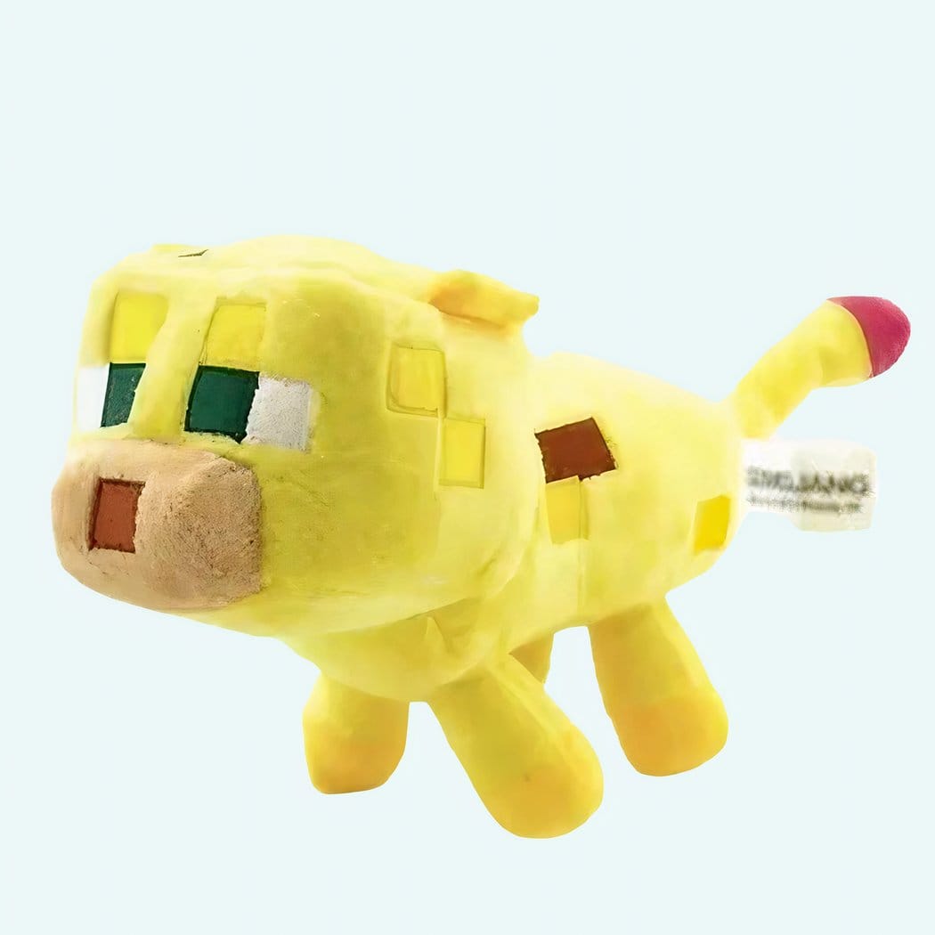 Officiële Minecraft Knuffel Ocelot Licentie Pixelstijl De Knuffel