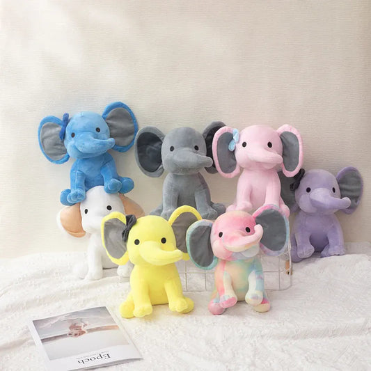 Olifant Knuffel 25 cm | Zachte Pluche Olifant in Kleuren De Knuffel