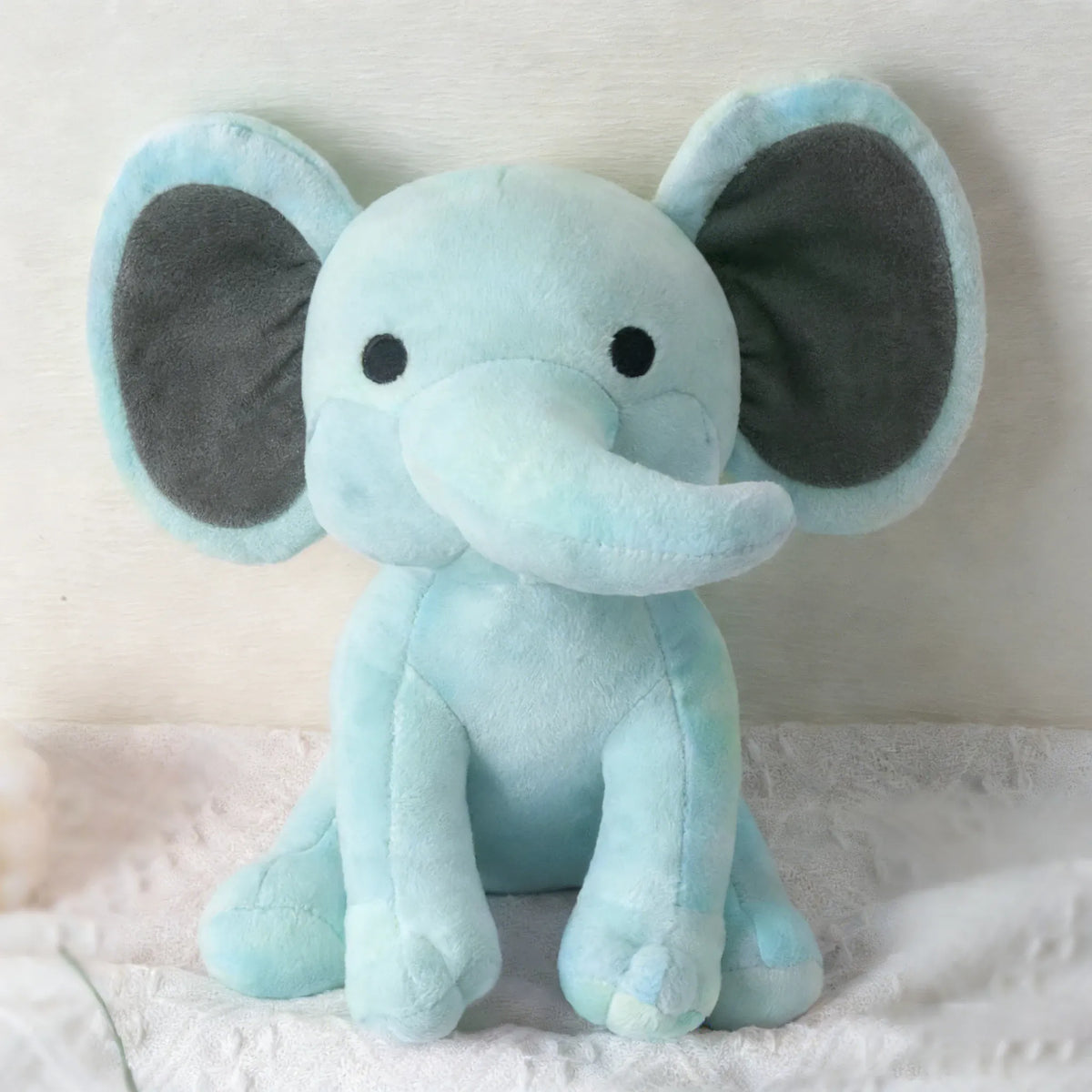Olifant Knuffel 25 cm | Zachte Pluche Olifant in Kleuren De Knuffel Groen