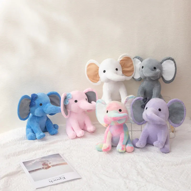 Olifant Knuffel 25 cm | Zachte Pluche Olifant in Kleuren De Knuffel