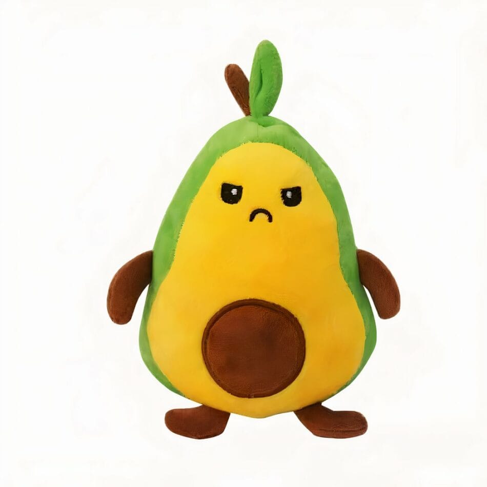 Omkeerbare Avocado Knuffel Met Twee Gezichten Zachte Stoffen De Knuffel