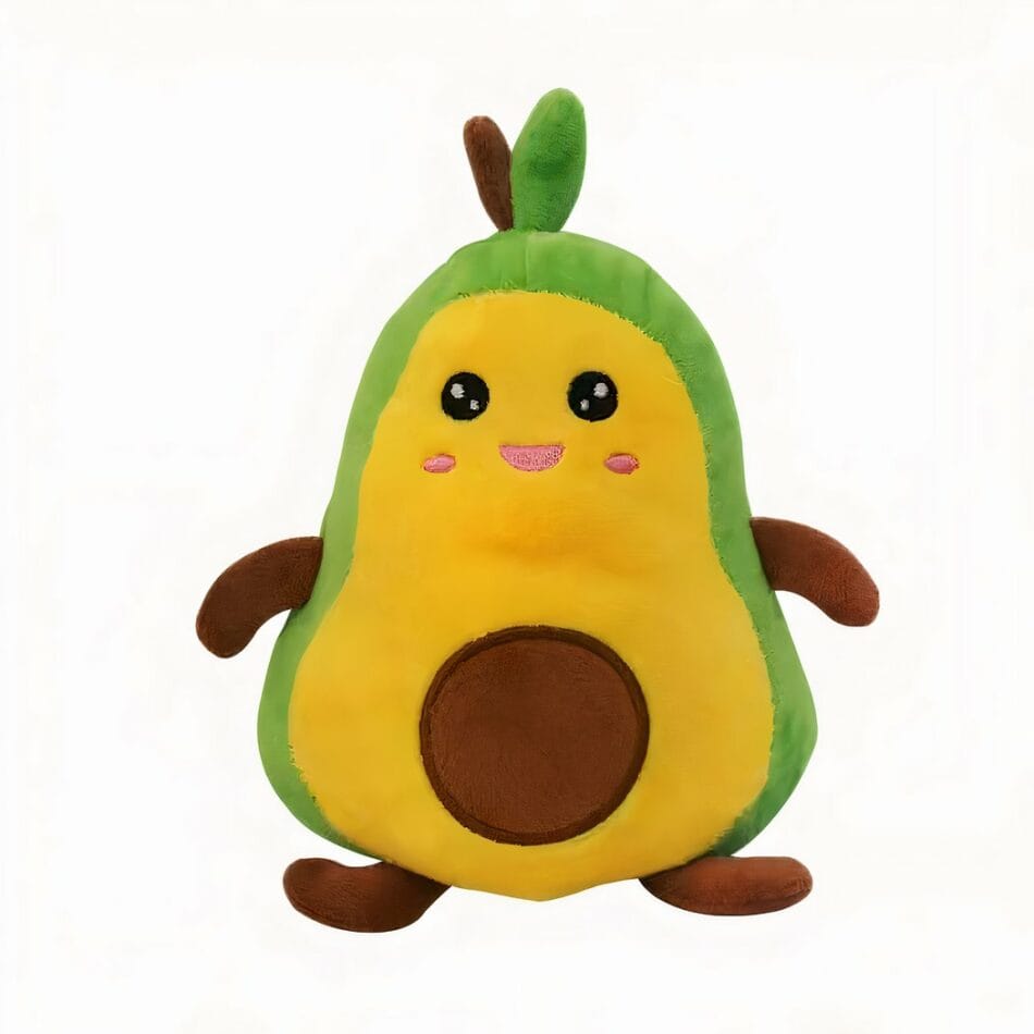 Omkeerbare Avocado Knuffel Met Twee Gezichten Zachte Stoffen De Knuffel