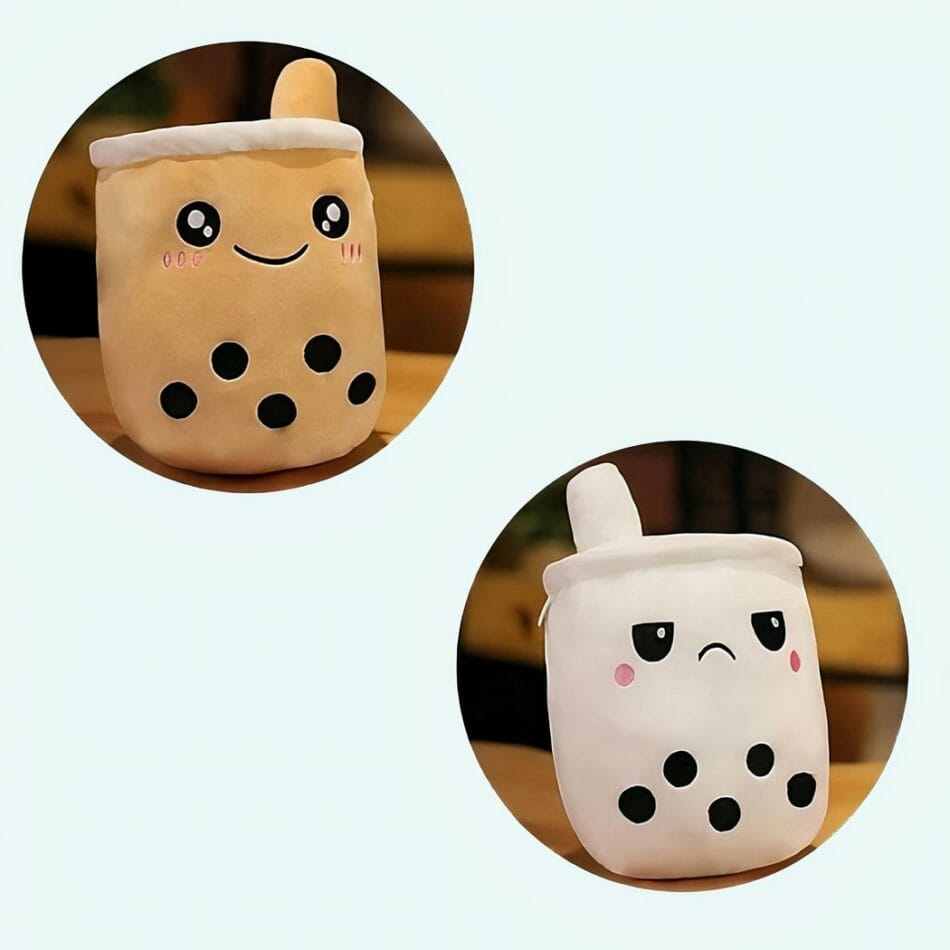 Omkeerbare Knuffel Bubble Tea Tweezijdig Schattig Voor Kinderen De Knuffel