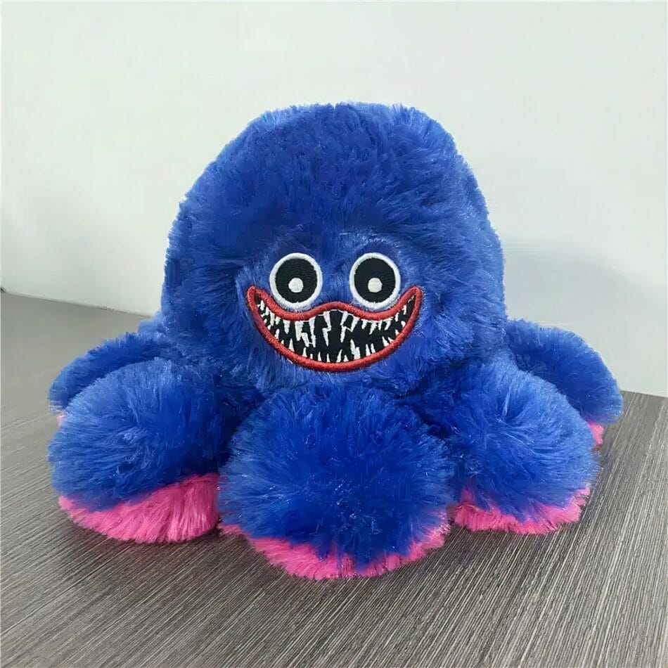 Omkeerbare Knuffel Octopus Huggy Wuggy Blauw en Roze De Knuffel