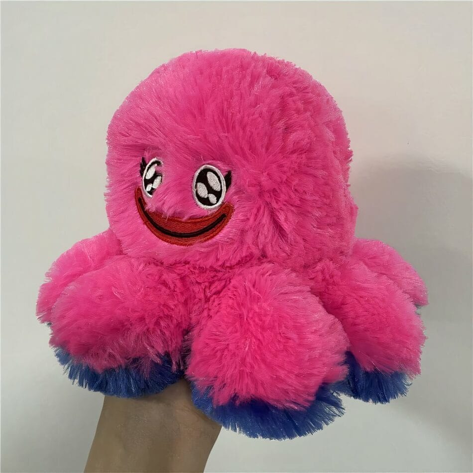 Omkeerbare Knuffel Octopus Huggy Wuggy Blauw en Roze De Knuffel