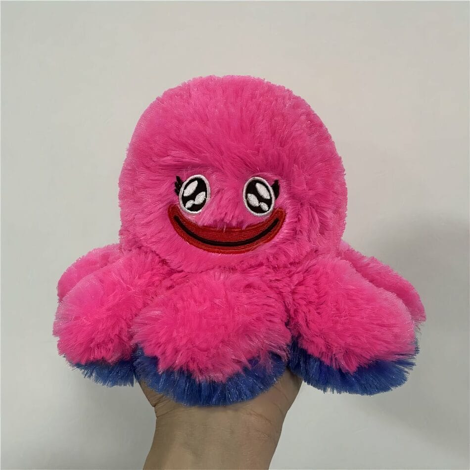 Omkeerbare Knuffel Octopus Huggy Wuggy Blauw en Roze De Knuffel