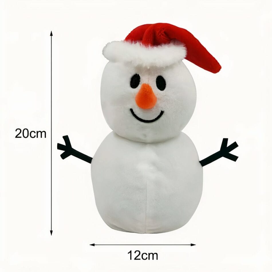 Omkeerbare Sneeuwman Knuffel Kerstman Zacht Troostend De Knuffel