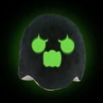 Omkeerbare Spook Knuffel Zwart Wit Met Fluorescerende Details De Knuffel