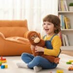 Orang-Oetang Knuffel Met Klittenband Hangt Aan Tas Of Fiets De Knuffel