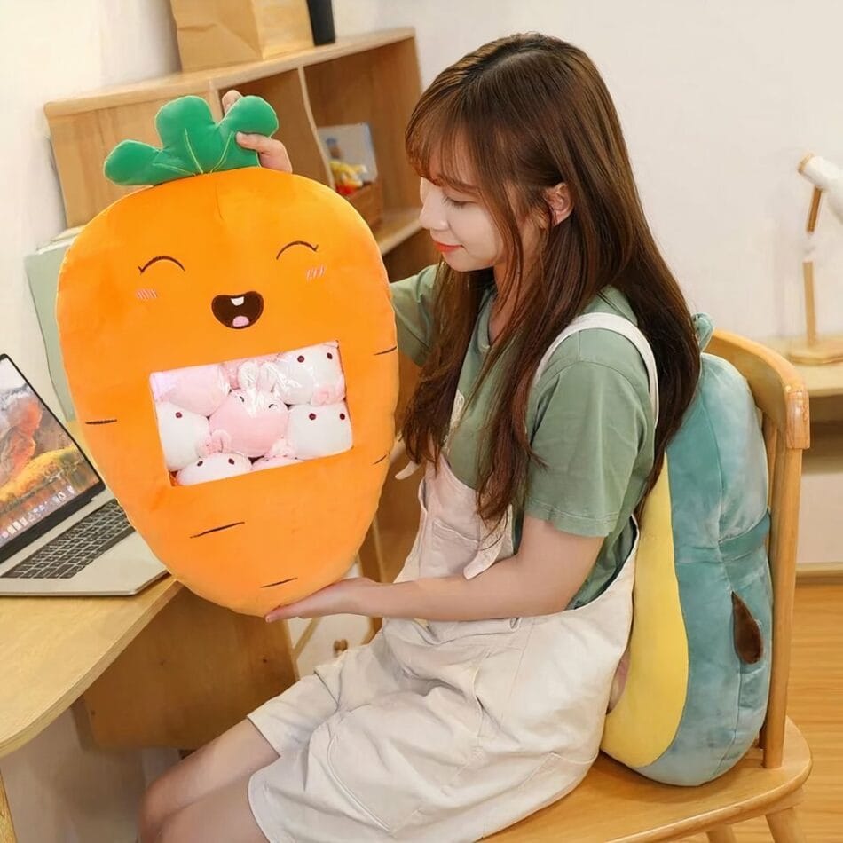 Oranje Carotte Knuffel Surprise Ultra Zacht Wortelvormige Speelknuffel De Knuffel