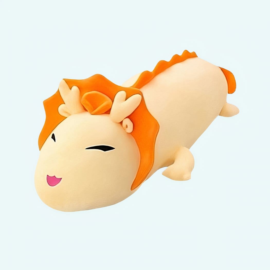 Oranje Draakknuffel Met Kussen Zachte Droomknuffel De Knuffel