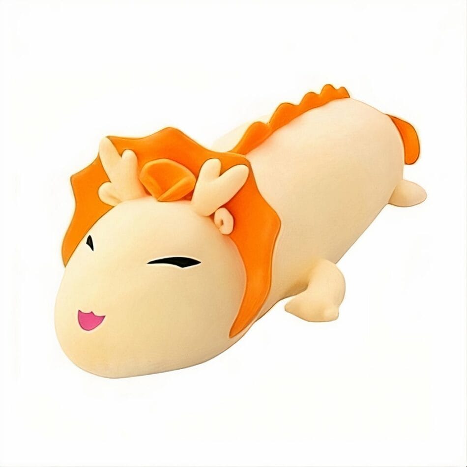 Oranje Draakknuffel Met Kussen Zachte Droomknuffel De Knuffel